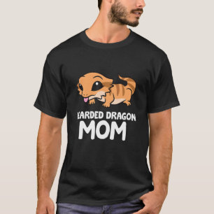 Bearded Dragon Mum Lizard Reptile Mother Bearded D T-Shirt