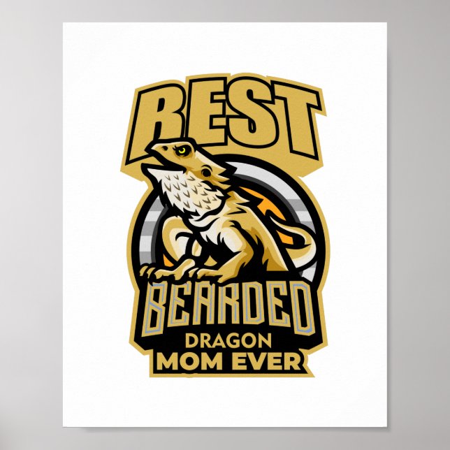 Bearded Dragon Mum Poster (Front)
