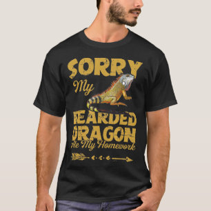 Bearded Dragon My Bearded Dragon Ate My Homework T-Shirt