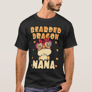 Bearded Dragon Nana Pogona Reptile Nana Mother's D T-Shirt