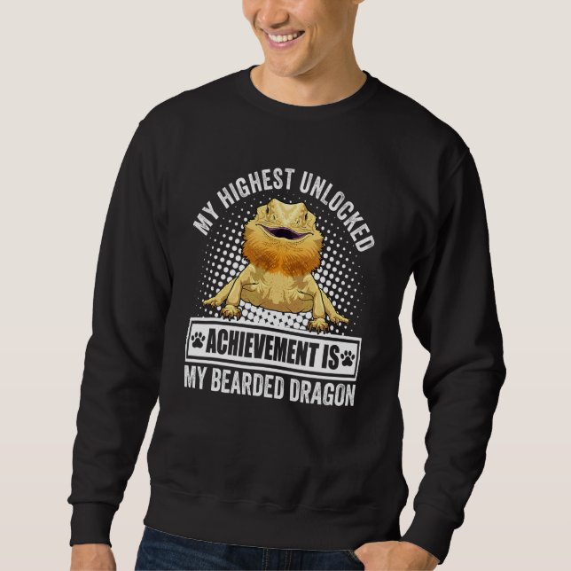 Bearded Dragon Owner Bearded Dragon Reptile Sweatshirt (Front)