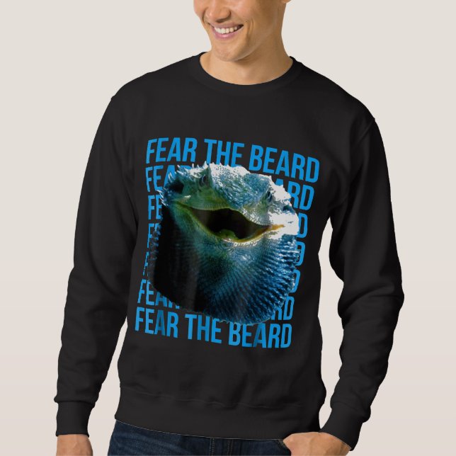 Bearded Dragon Respect The Beard Gilas Monsters Sweatshirt (Front)