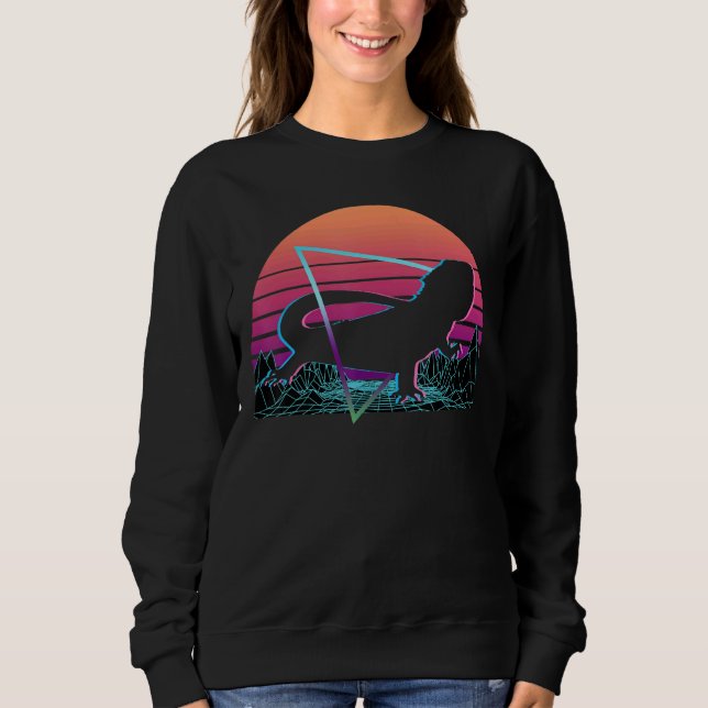 Bearded Dragon Retro Sweatshirt (Front)