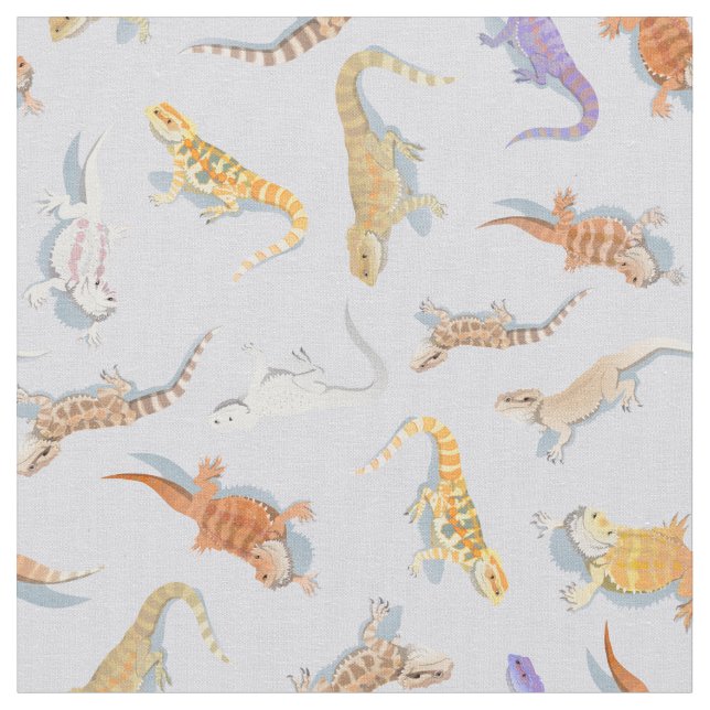 Bearded Dragon Scatter Fabric (Close Up)