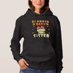 Bearded Dragon Sister Pogona Pet Reptile Owner Sis Hoodie