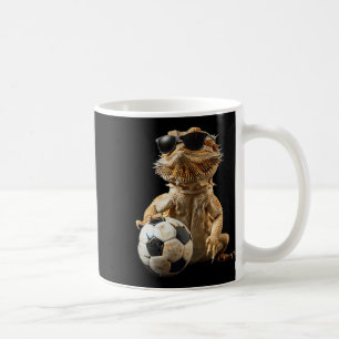 Bearded Dragon Soccer Coffee Mug