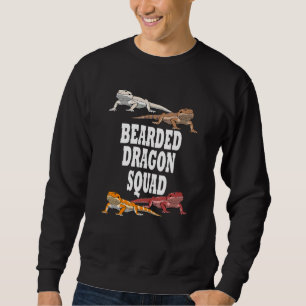 Bearded Dragon Squad Ironic Team Lizard Sweatshirt