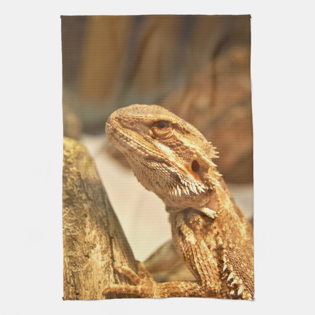 Bearded Dragon Tea Towel (Vertical)