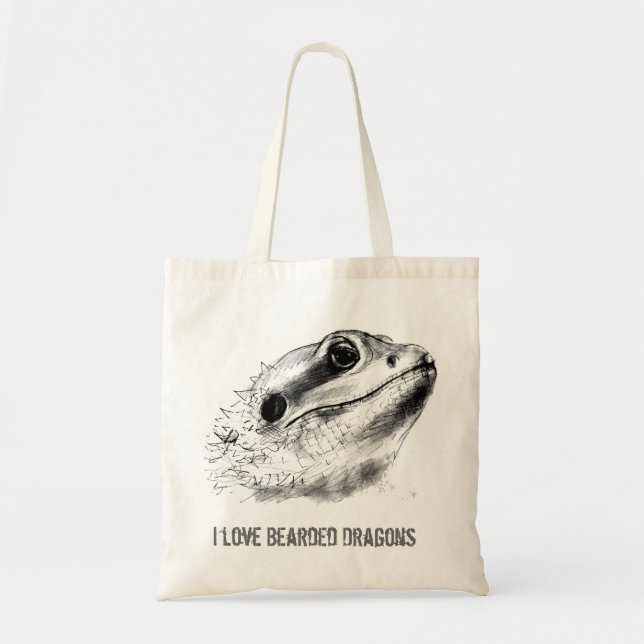 Bearded Dragon Tote Bag (Front)