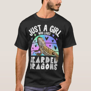 Bearded Dragon Tshirt, Just A Girl Who Loves Beard T-Shirt