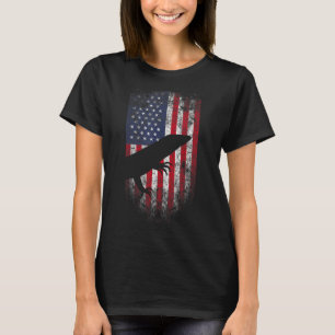 Bearded Dragon Usa American Flag 4th Of July Lizar T-Shirt