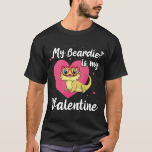 Bearded Dragon Valentines Day Beardie Cute Lizard T-Shirt