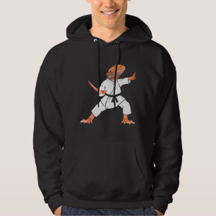 Bearded Dragons Doing Karate Samurai Ninja Lizard Hoodie