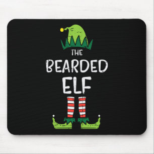 Bearded Elf Matching Christmas For Family Uncle Da Mouse Pad