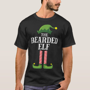 Bearded Elf Matching Family Group Christmas Party T-Shirt