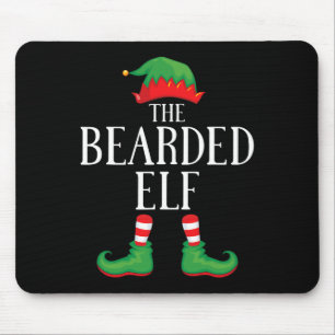 Bearded Elf Matching Group Xmas Funny Family Chris Mouse Pad