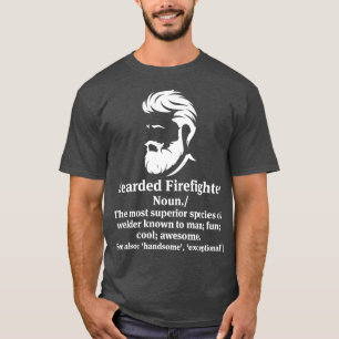 Bearded Firefighter Def Firefighter T Shirt
