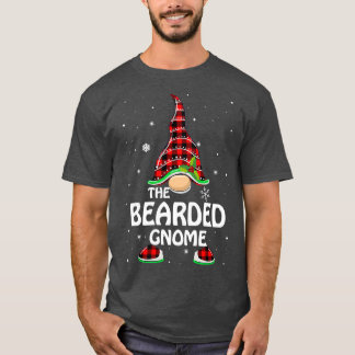 Bearded Gnome Buffalo Plaid Matching 19 T-Shirt