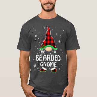 Bearded Gnome Buffalo Plaid Matching 60 T-Shirt