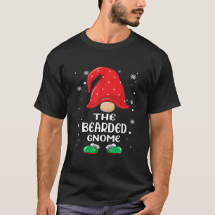 Bearded Gnome Buffalo Plaid Matching Family Christ T-Shirt