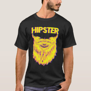 Bearded Hipster Pineapple Freethinker New Age Trav T-Shirt