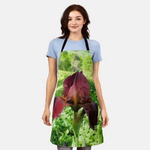 Bearded Iris All Over Print Apron