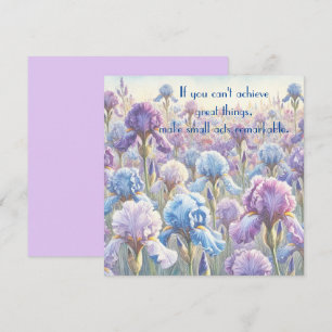 Bearded Iris & Quote Thank You Card