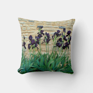 Bearded Iris Throw Cushion