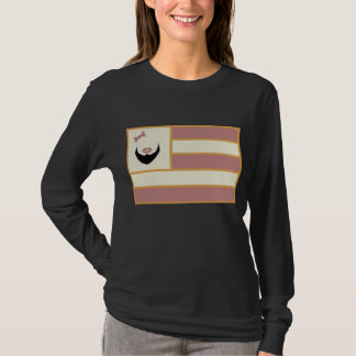 Bearded Lady Flag Womens Long Sleeve tee