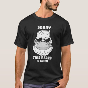 Bearded Man In Mask Sorry This Beard Is Taken Vale T-Shirt