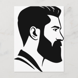 Bearded Man Postcard