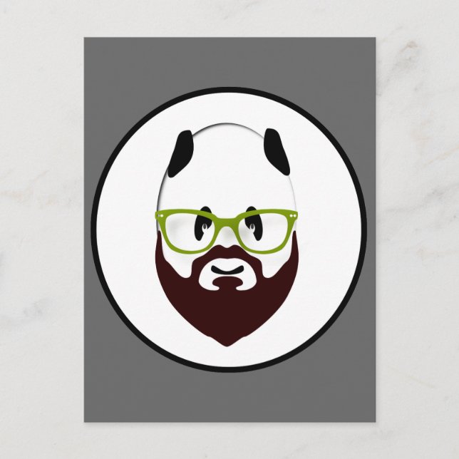 Bearded Panda Postcard (Front)
