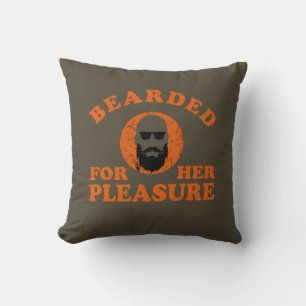 Bearded quotes funny beard sayings gifts cushion