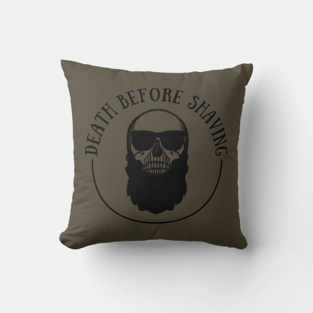 Bearded quotes funny beard sayings gifts cushion (Front)