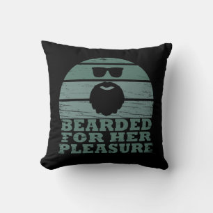 Bearded quotes funny beard sayings gifts cushion