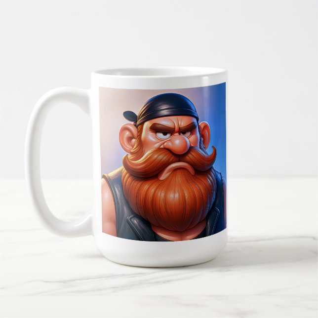Bearded Rebel Coffee Mug (Left)