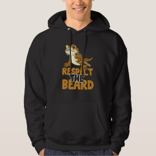 Bearded Respect The Beard Dragon Lizard Hoodie