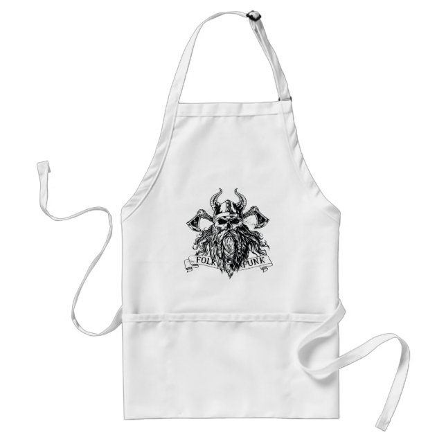 Bearded Viking Warrior Standard Apron (Front)