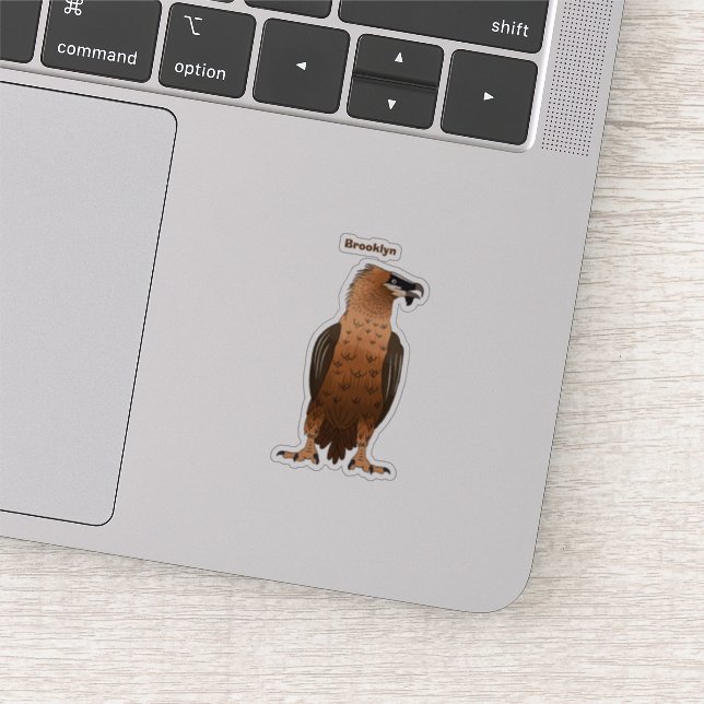 Bearded Vulture cartoon illustration (Detail)