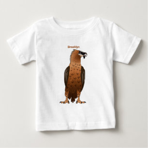 Bearded Vulture cartoon illustration Baby T-Shirt