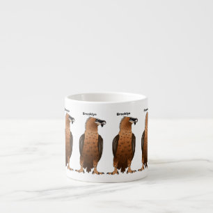 Bearded Vulture cartoon illustration Espresso Cup
