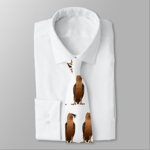 Bearded Vulture cartoon illustration Tie