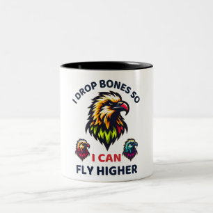 Bearded Vulture Symbolising Strength and Rarity Two-Tone Coffee Mug