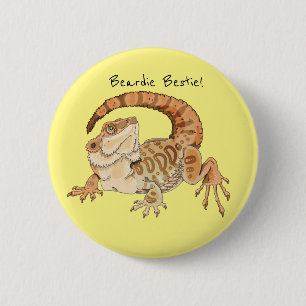 Beardie Bestie! 6 Cm Round Badge