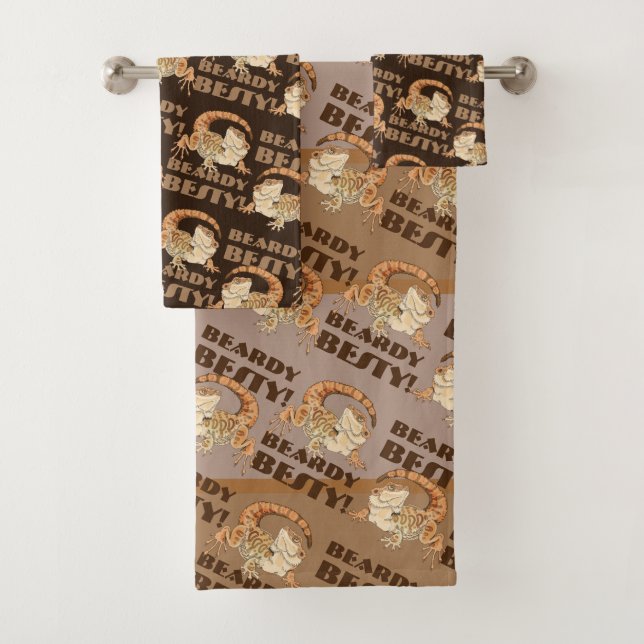 Beardie Bestie  Bath Towel Set (Insitu)
