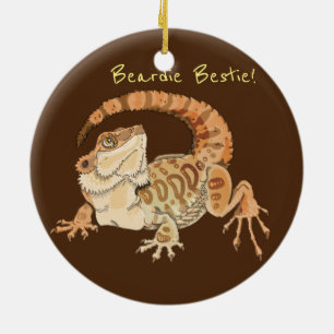 Beardie Bestie! Ceramic Ornament