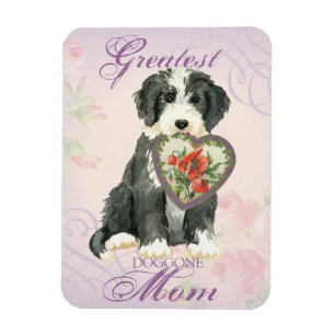 Beardie Heart Mum Magnet