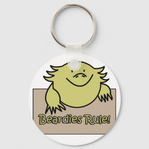 Beardies Rule! Key Ring