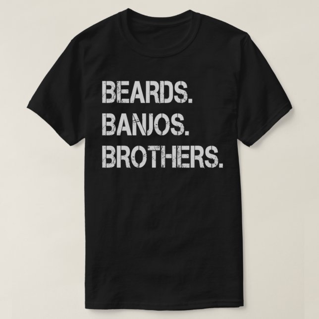 Beards Banjos Brothers 1 T-Shirt (Design Front)