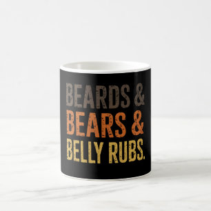 Beards Bears Belly Rubs LGBTQ Gay Pride Ally  Coffee Mug